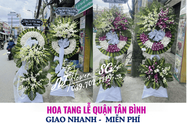 Hoa tang lễ quận Tân Bình giao nhanh miễn phí